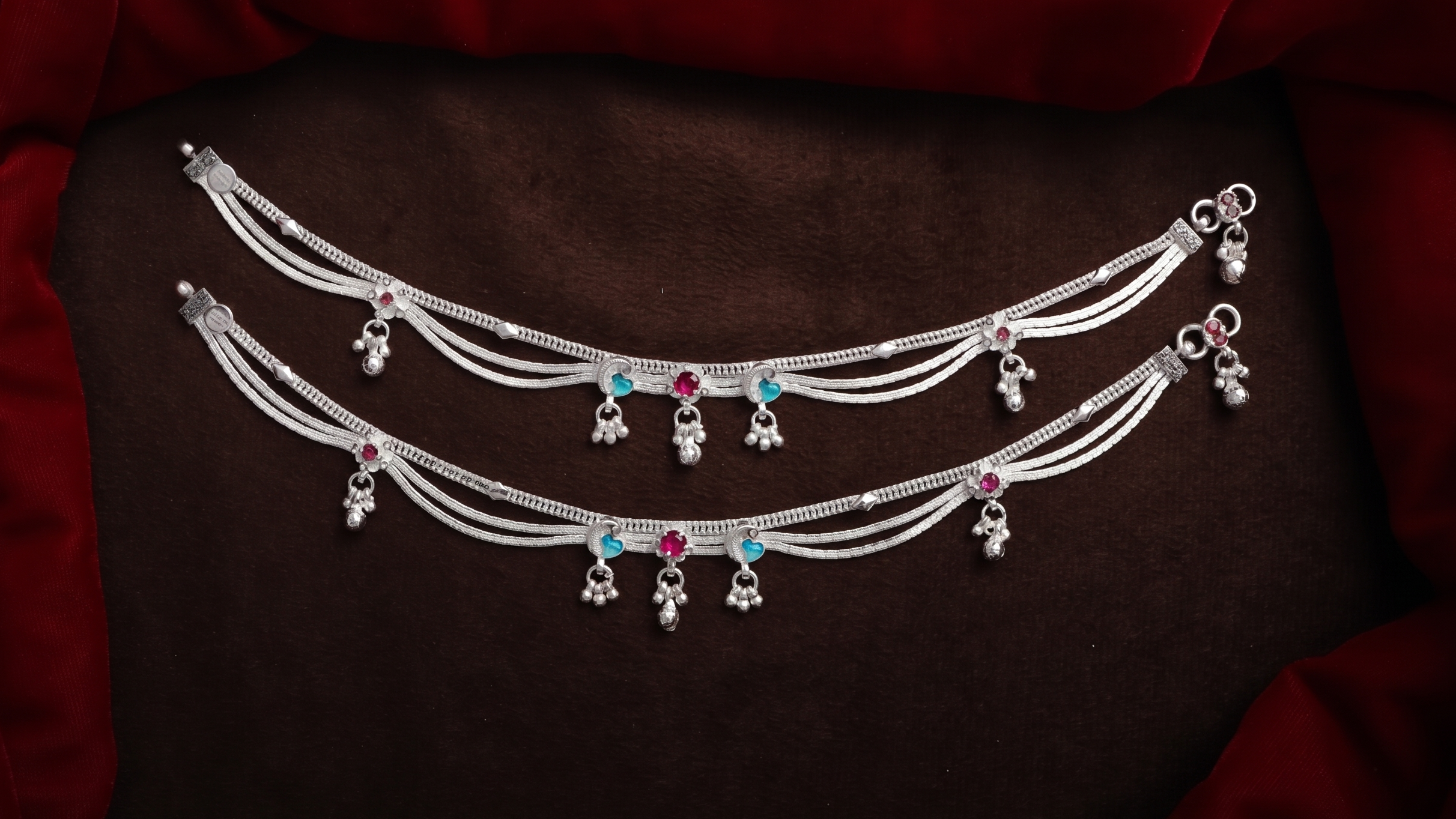 Designer German Silver Bridal Payal | Silver Plated Anklet | Traditional Fancy Payal for Women | 40-80 Gram