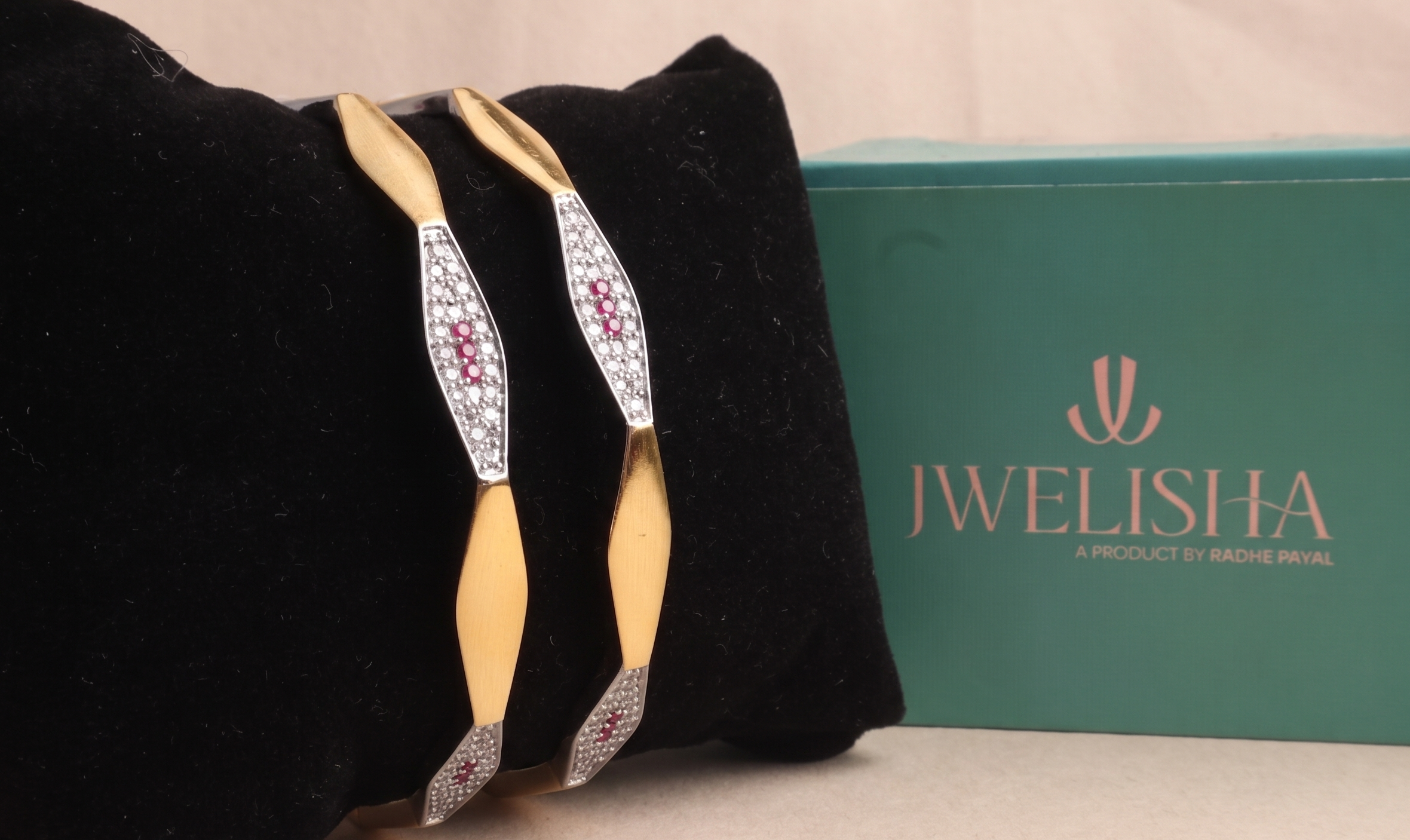 Luxury Silver-Plated German Silver Bangles | Jwelisha