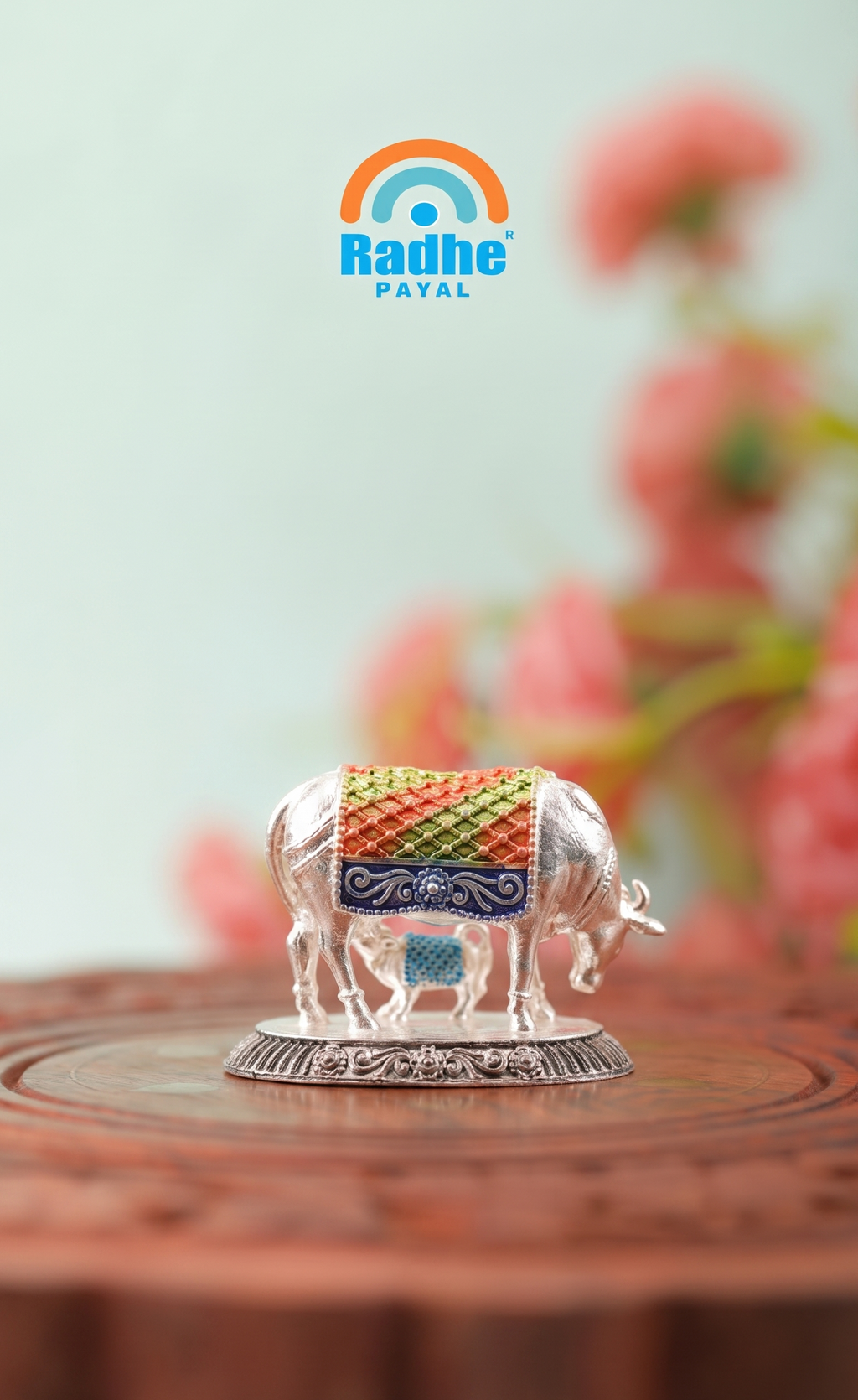 Kamdhenu Cow and Calf Idol by Radhe Payal