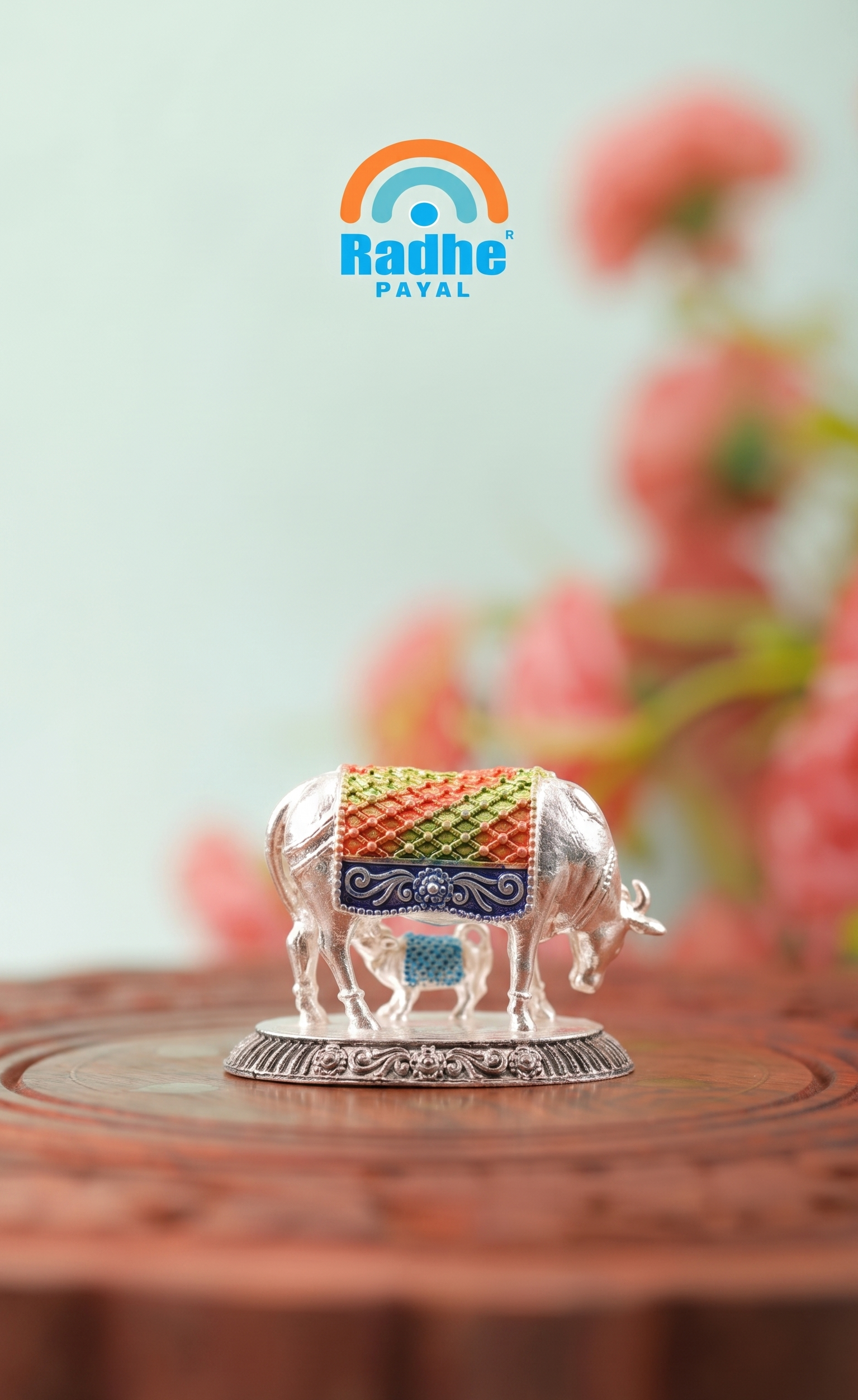 Kamdhenu Cow and Calf Idol by Radhe Payal