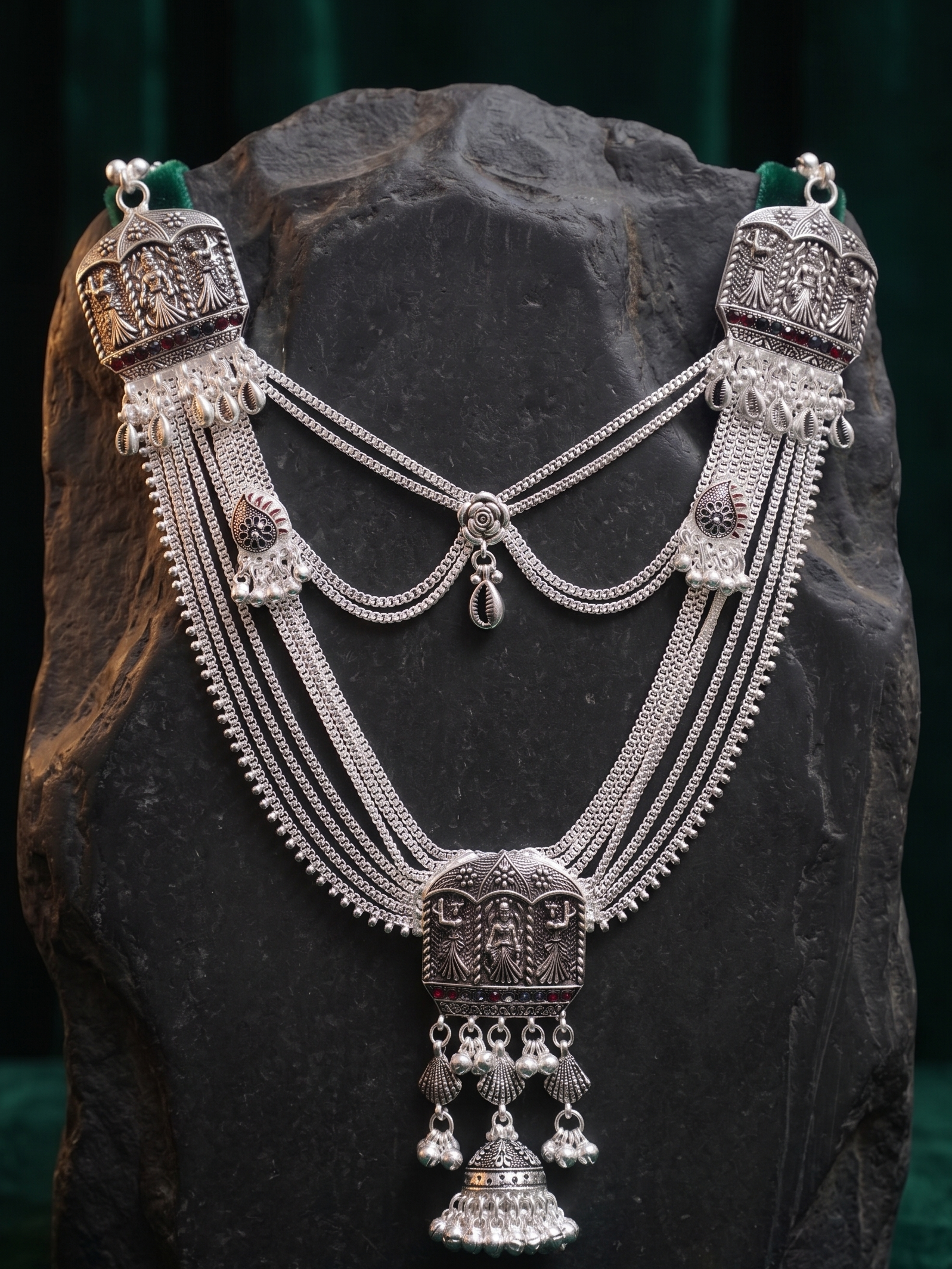 Traditional Designer Kandora | Silver Plated Ethnic Jewellery for Women