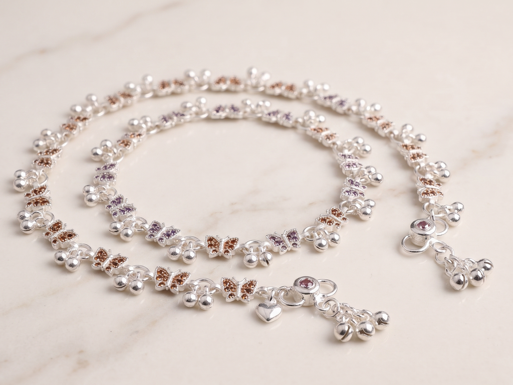 Royal Style German Silver Payal with Long Lasting Shine & Premium Craftsmanship