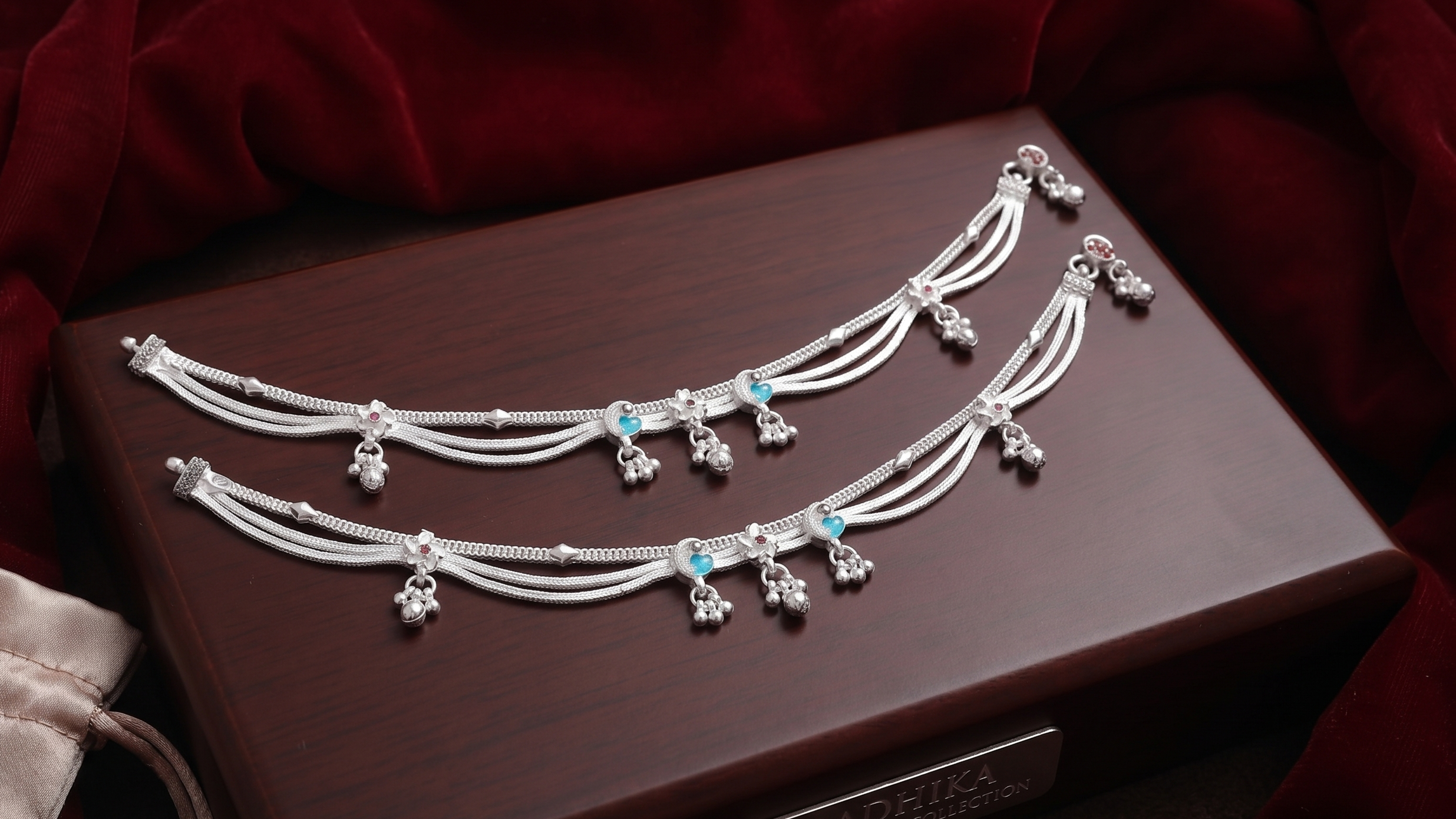 Designer German Silver Bridal Payal | Silver Plated Anklet | Traditional Fancy Payal for Women | 40-80 Gram