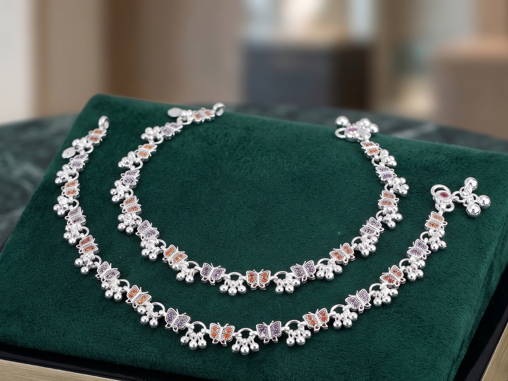 Royal Style German Silver Payal with Long Lasting Shine & Premium Craftsmanship