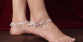 German Silver Bridal Payal | Silver Plated Designer Anklet | Traditional Ghungroo Payal for Women
