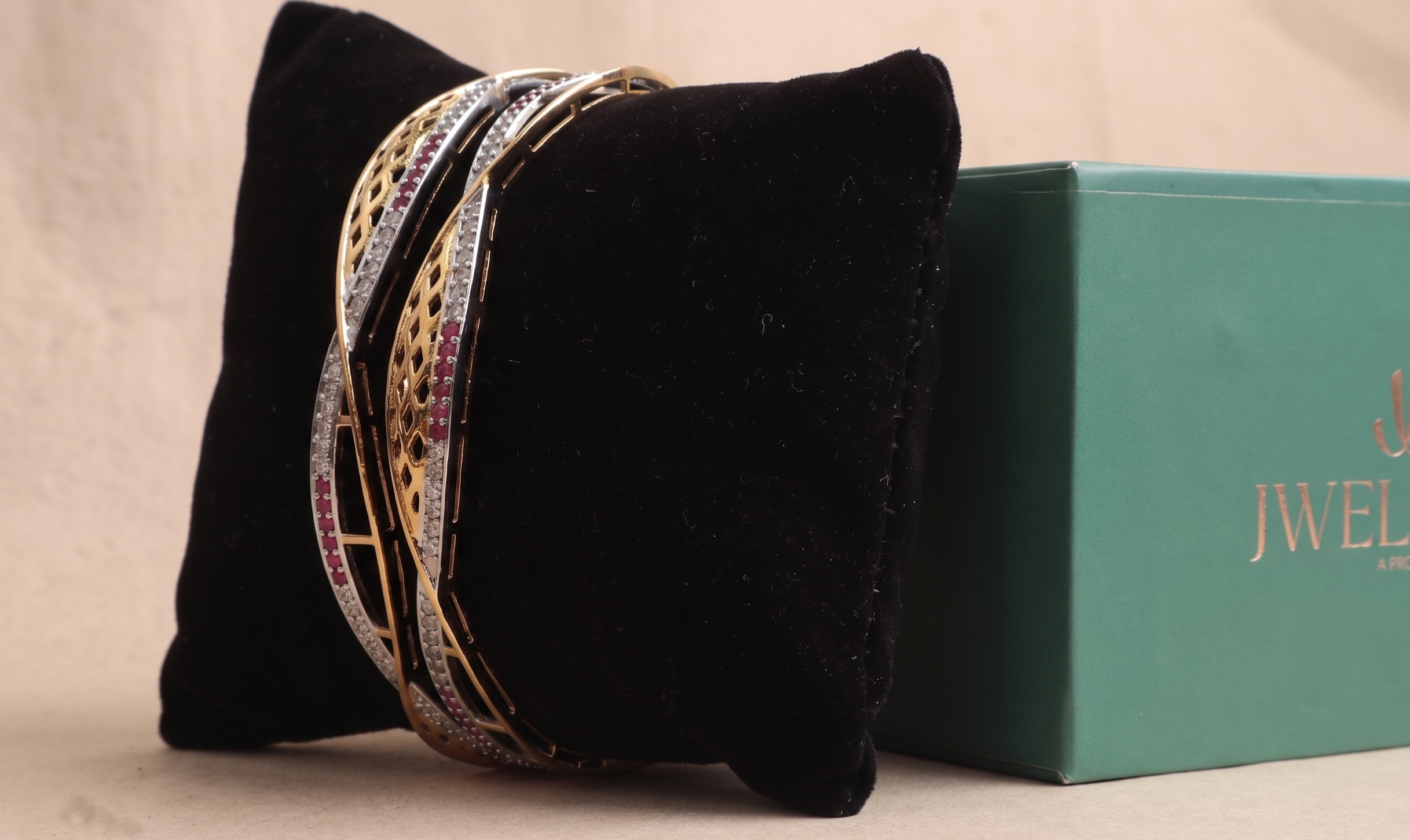Luxury Silver-Plated German Silver Bangles | Jwelisha