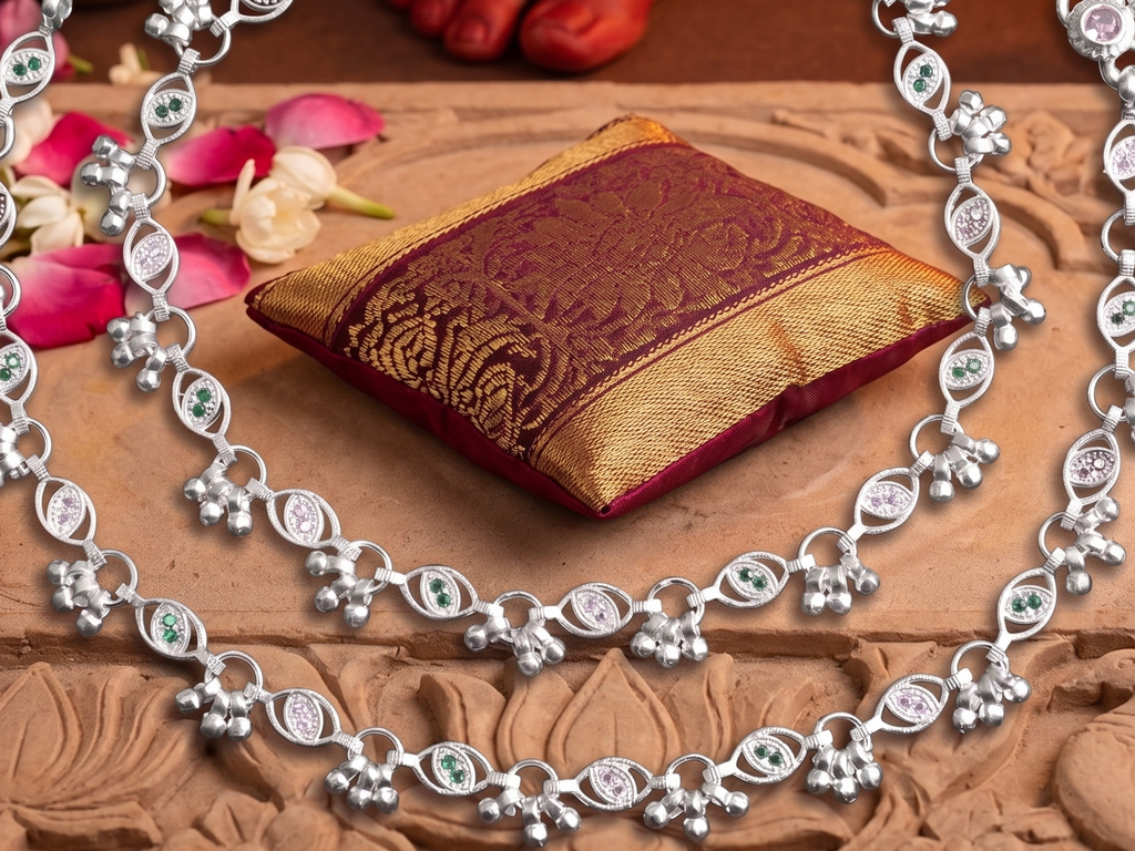 Royal Style German Silver Payal with Long Lasting Shine & Premium Craftsmanship