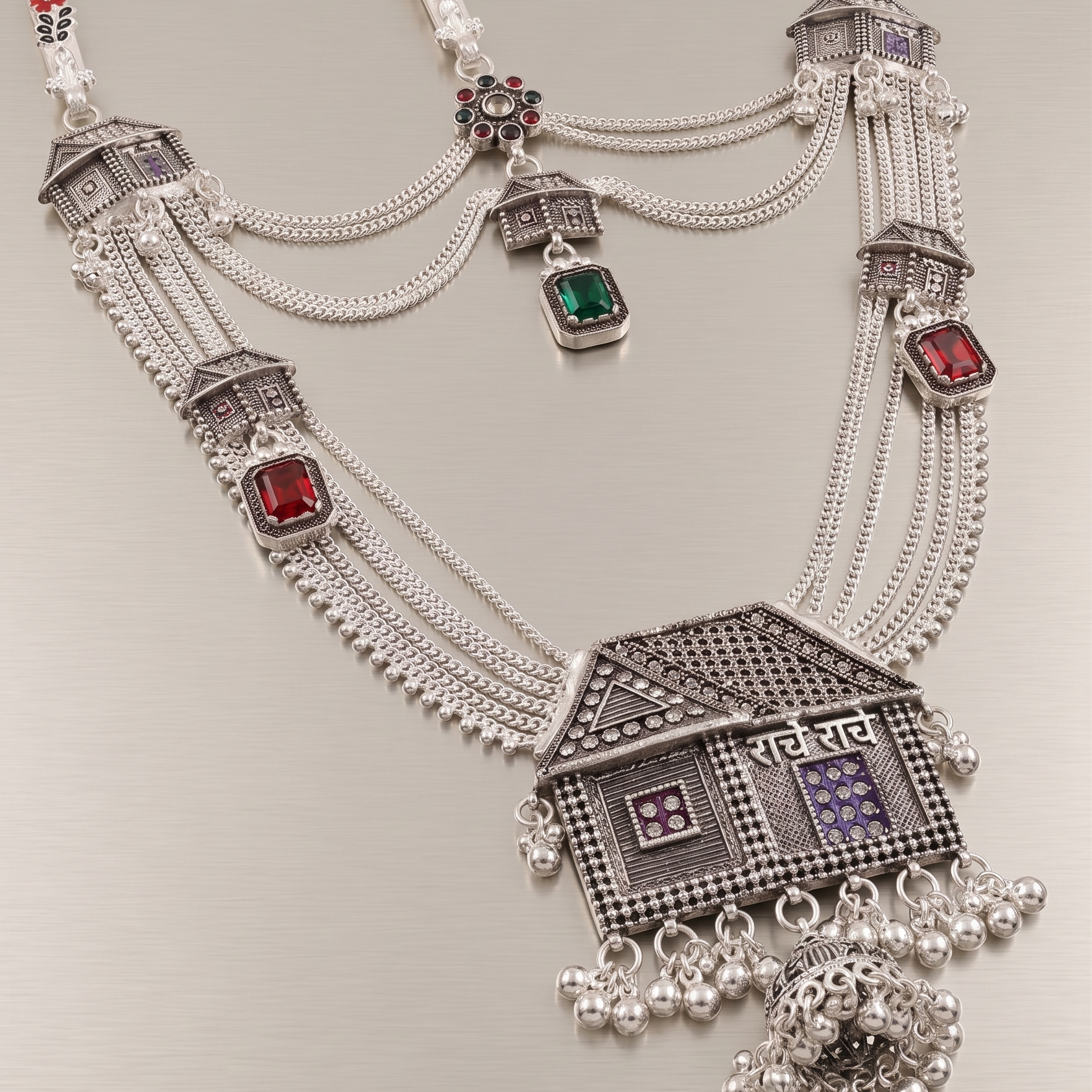 Traditional Designer Kandora | Silver Plated Ethnic Jewellery for Women