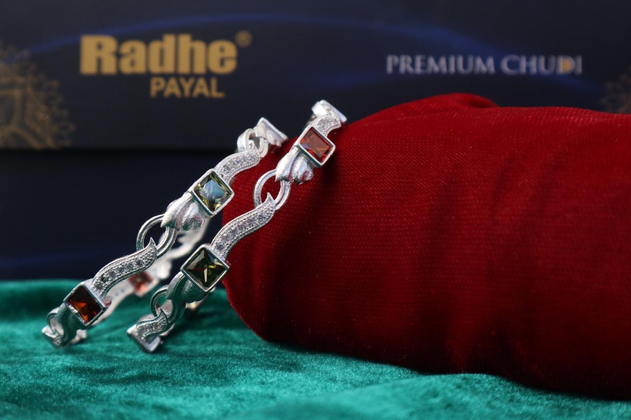 Classic Premium CZ Stone Bangles | Jwelisha