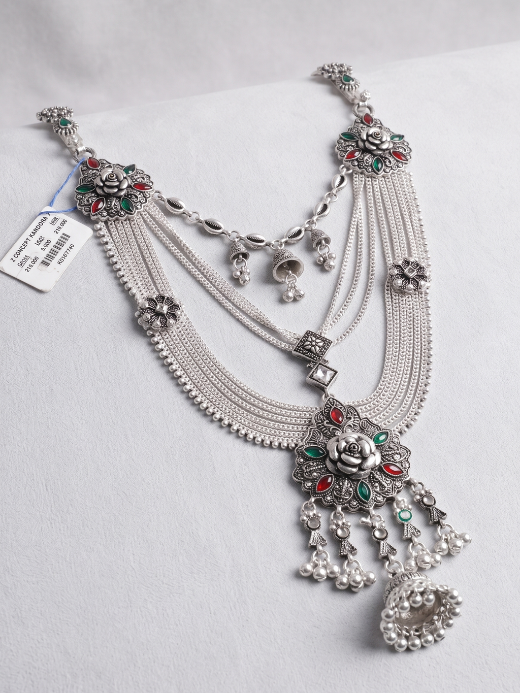 Traditional Designer Kandora | Silver Plated Ethnic Jewellery for Women