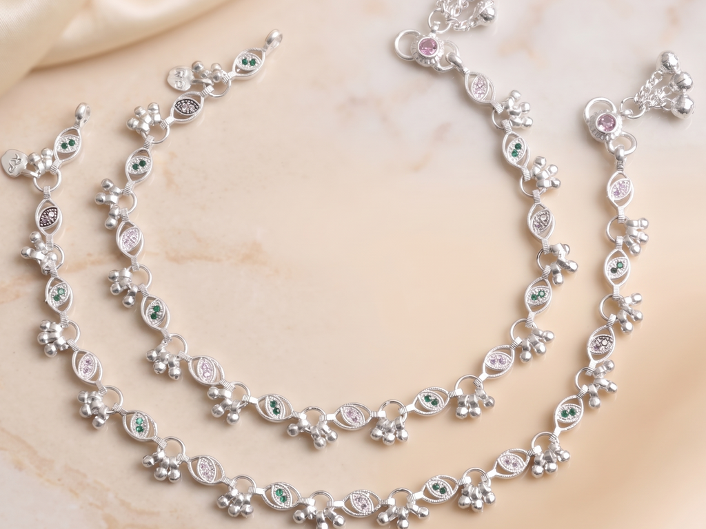 Royal Style German Silver Payal with Long Lasting Shine & Premium Craftsmanship