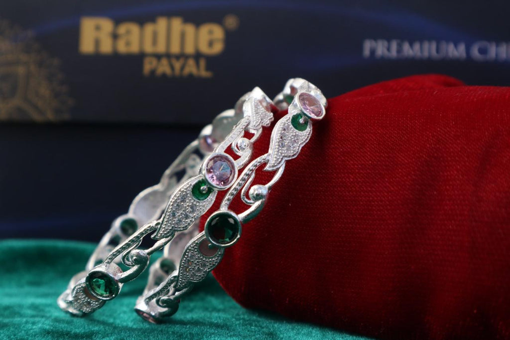 Classic Premium CZ Stone Bangles | Jwelisha