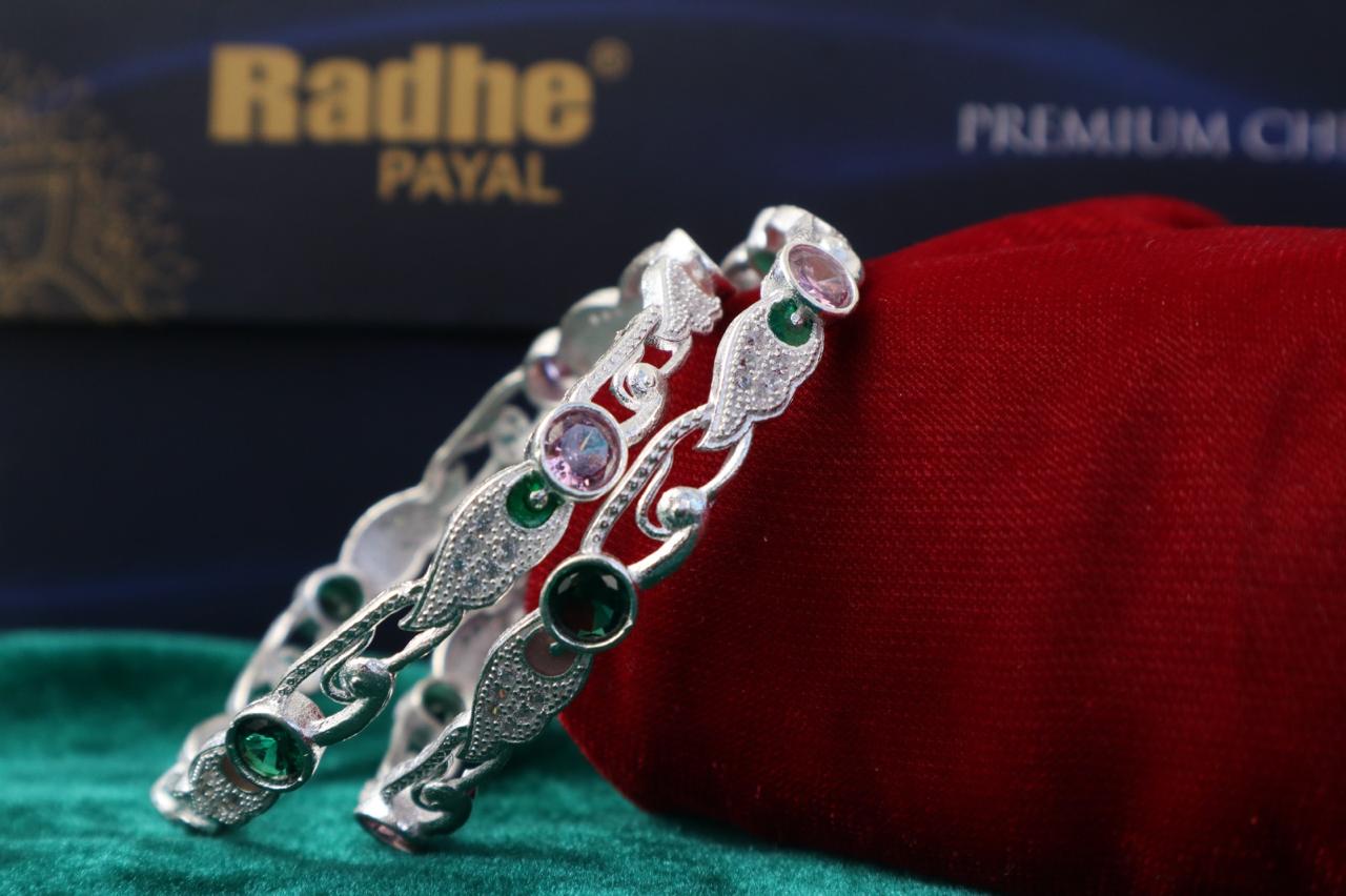 Classic Premium CZ Stone Bangles | Jwelisha