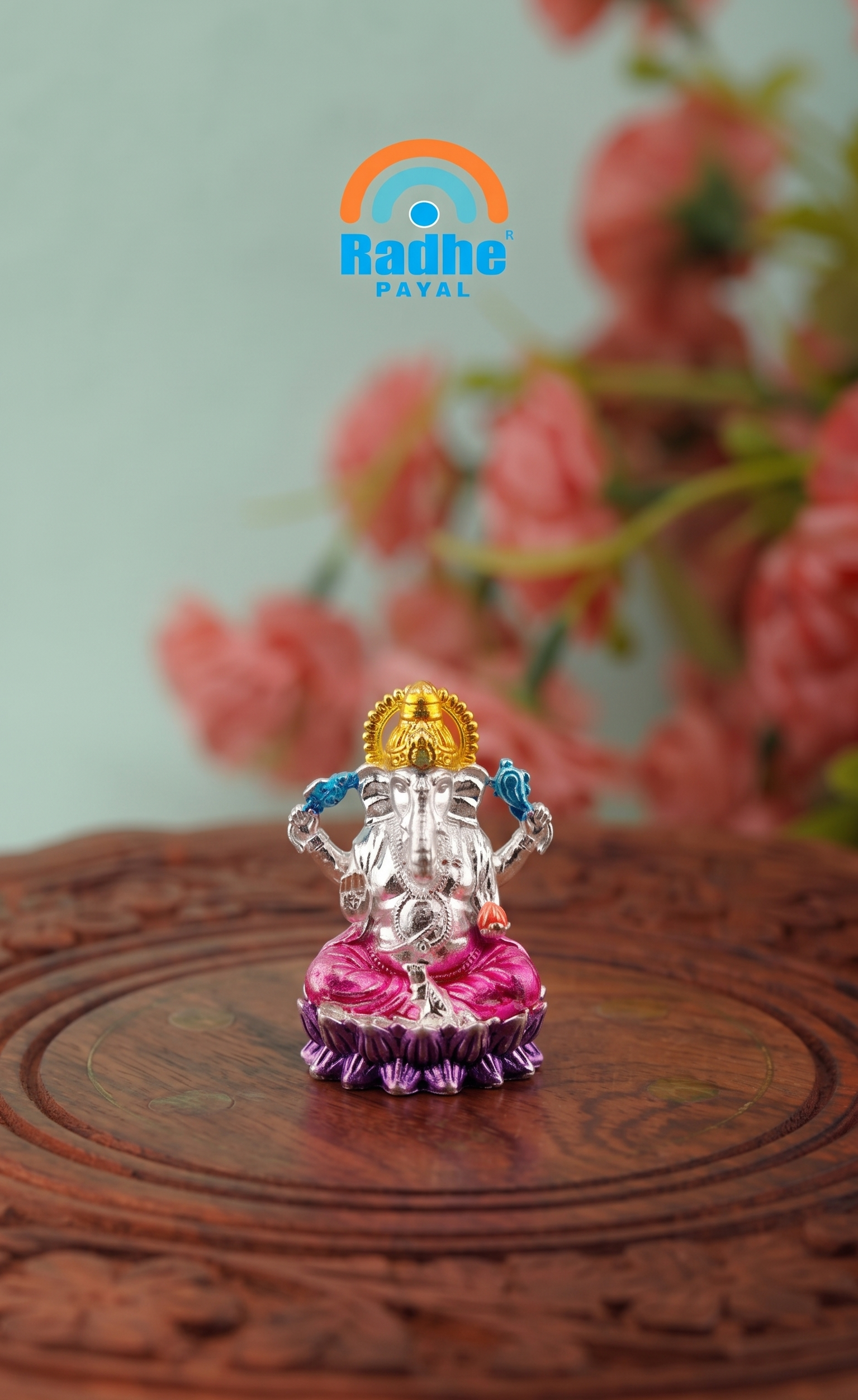 Lord Ganesha Idol (Meenakari Edition) by Radhe Payal
