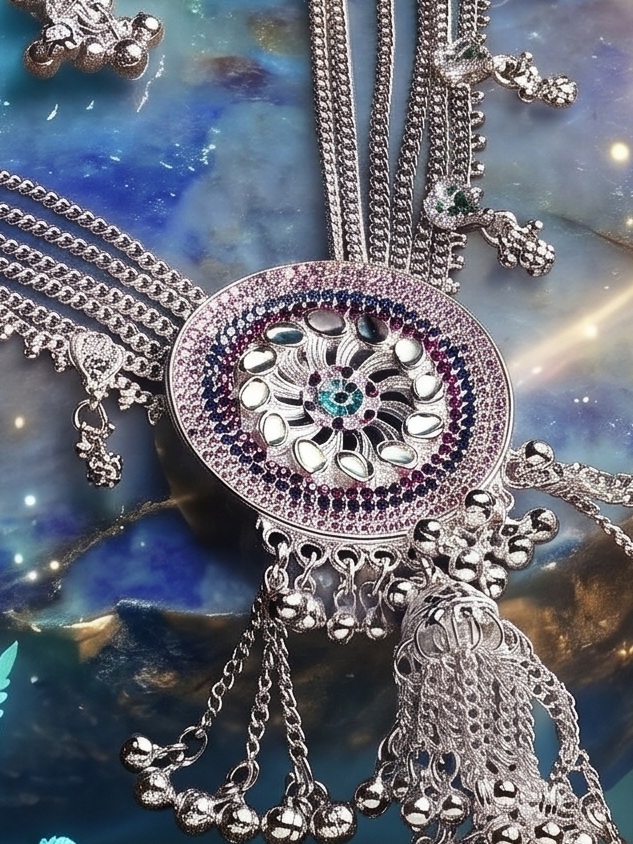 Majestic Peacock Tiered Kandora by Radhe Payal