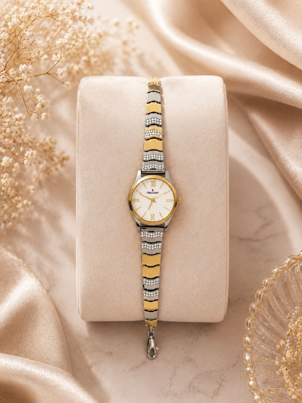 Premium Fancy Watch for Women – Dual Tone Finish