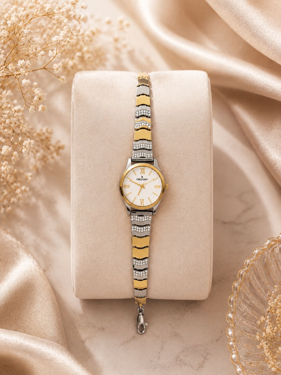 Premium Fancy Watch for Women – Dual Tone Finish