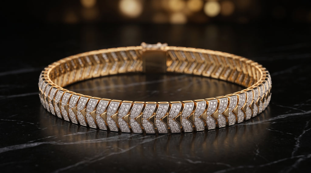 The Signature Two-Tone Link Bracelet — Handcrafted Men's Statement Piece
