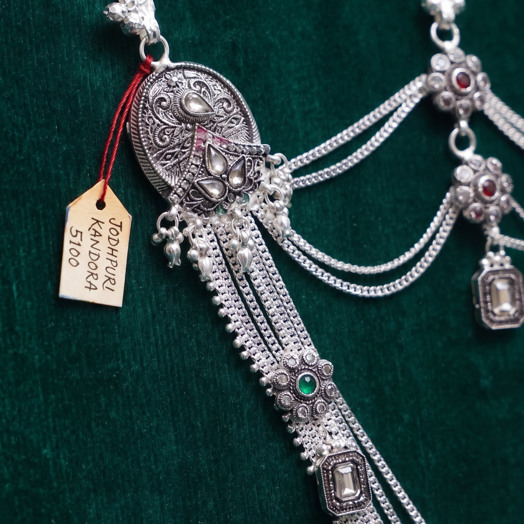 Traditional Designer Kandora | Silver Plated Ethnic Jewellery for Women