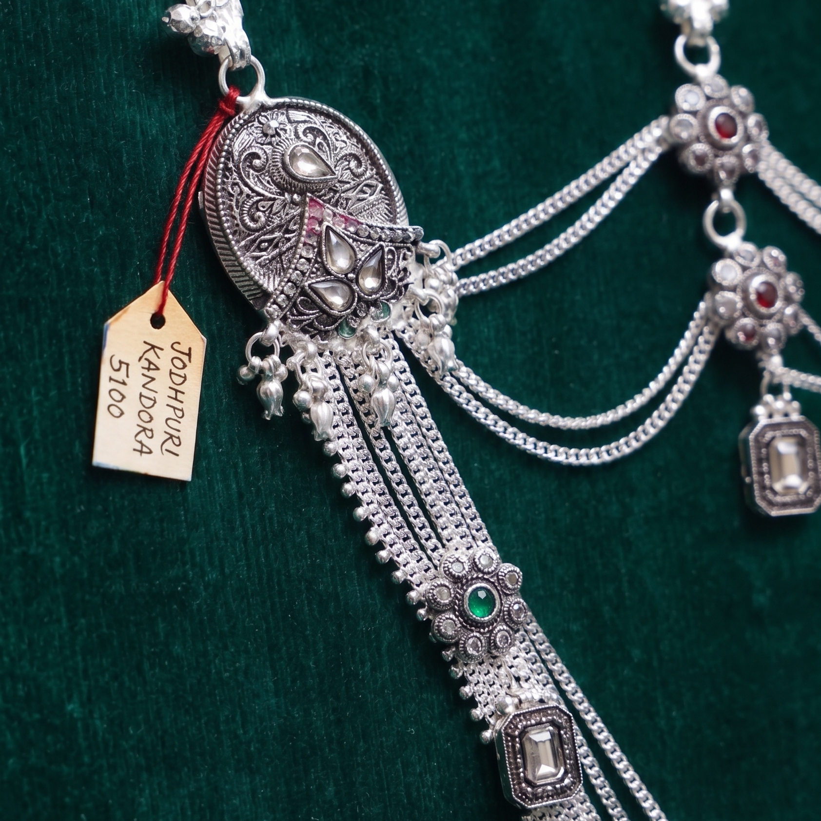 Traditional Designer Kandora | Silver Plated Ethnic Jewellery for Women