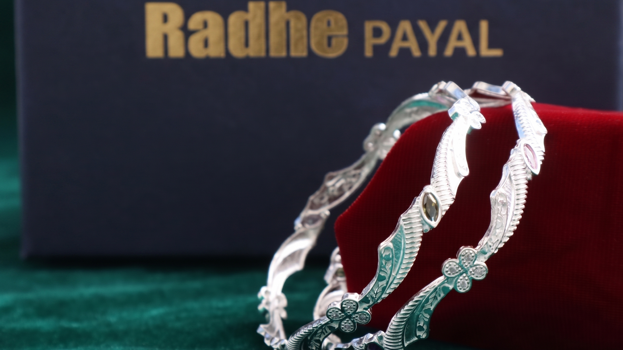 Designer German Silver Bangles for Women – Elegant Silver Plated Jewellery