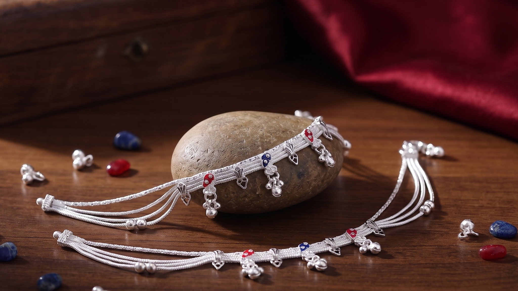 Designer German Silver Bridal Payal | Silver Plated Anklet | Traditional Fancy Payal for Women | 40-80 Gram