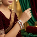 Designer German Silver Bangles for Women – Elegant Silver Plated Jewellery