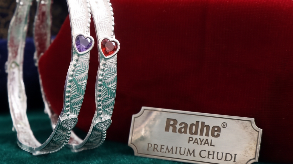 Designer German Silver Bangles for Women – Elegant Silver Plated Jewellery