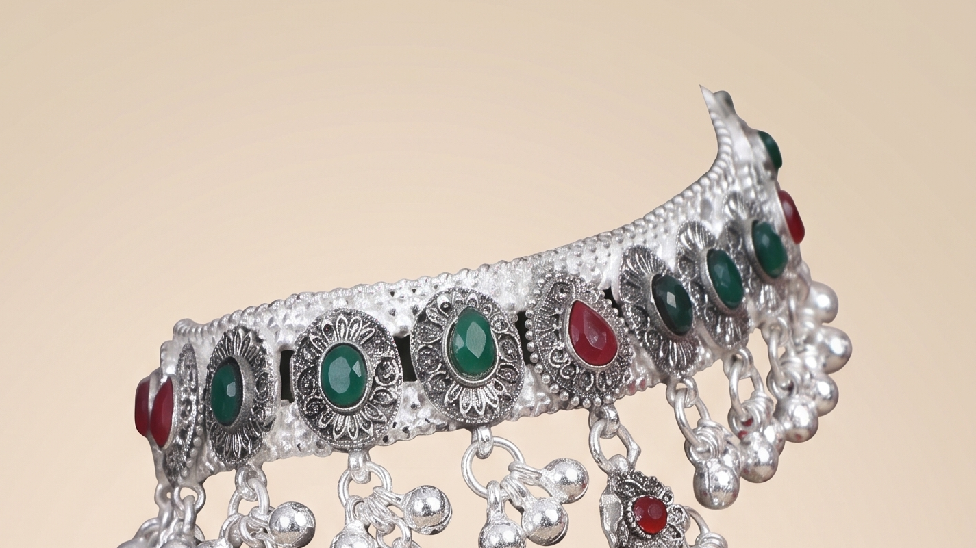 Premium German Silver Payal | 0 Touch Silver Plated Anklet for Women