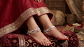 Elegant German Silver Fancy Payal | 0 Touch Silver Plated Artificial Anklet