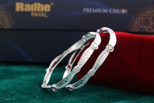 Classic Premium CZ Stone Bangles | Jwelisha