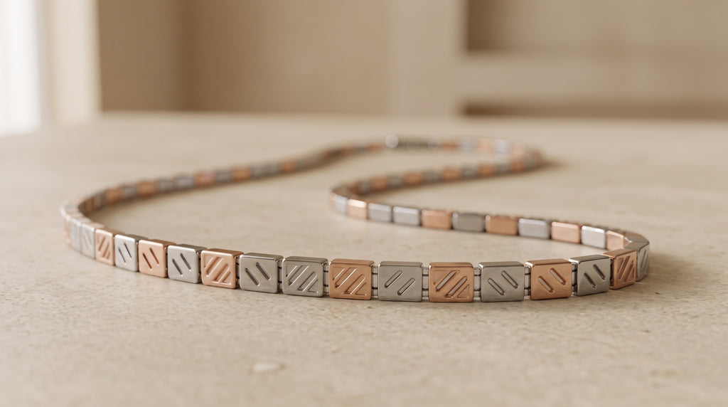 The Two-Tone Cuban Link Chain — Handcrafted Men's Statement