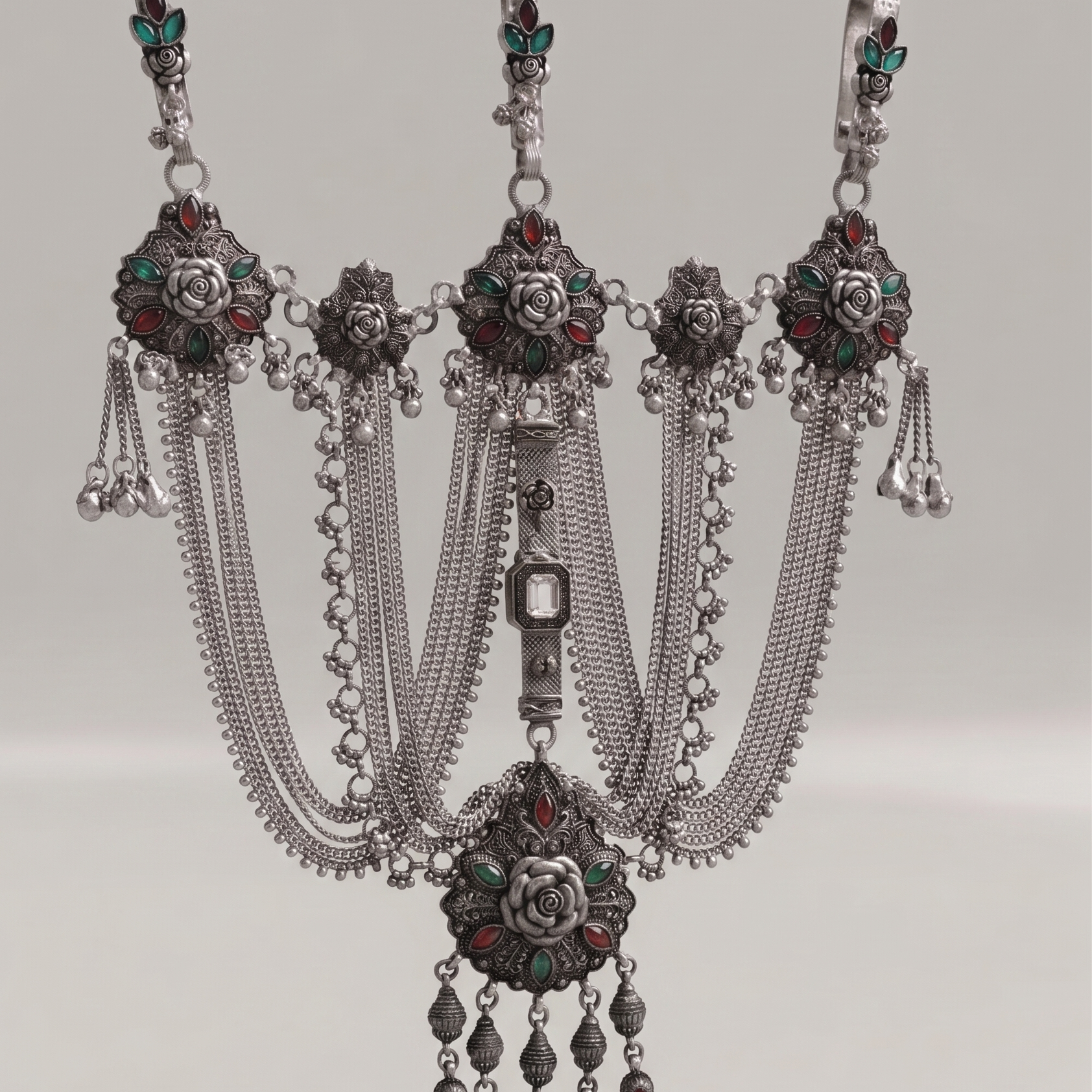 Traditional Designer Kandora | Silver Plated Ethnic Jewellery for Women