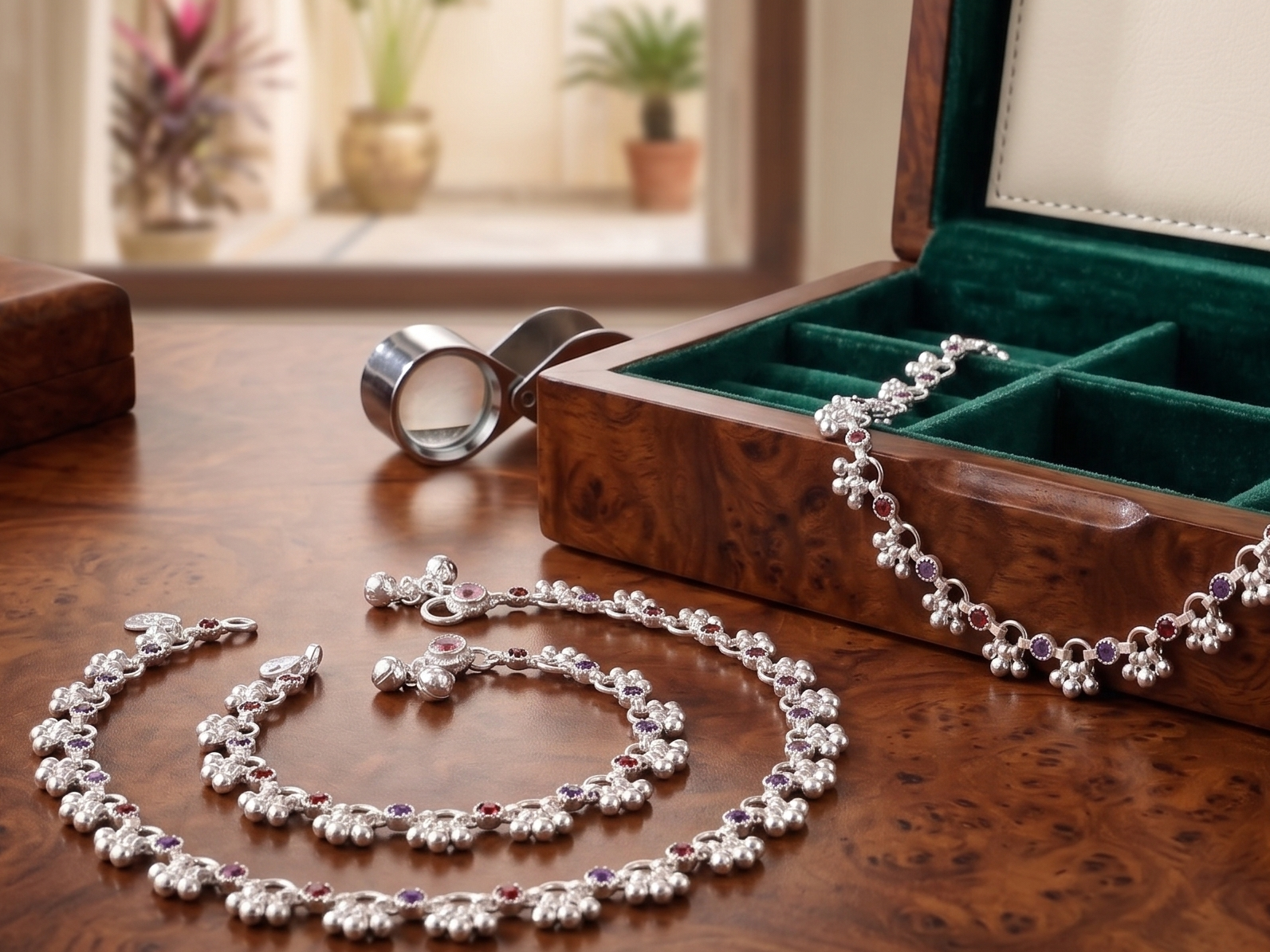 Royal Style German Silver Payal with Long Lasting Shine & Premium Craftsmanship