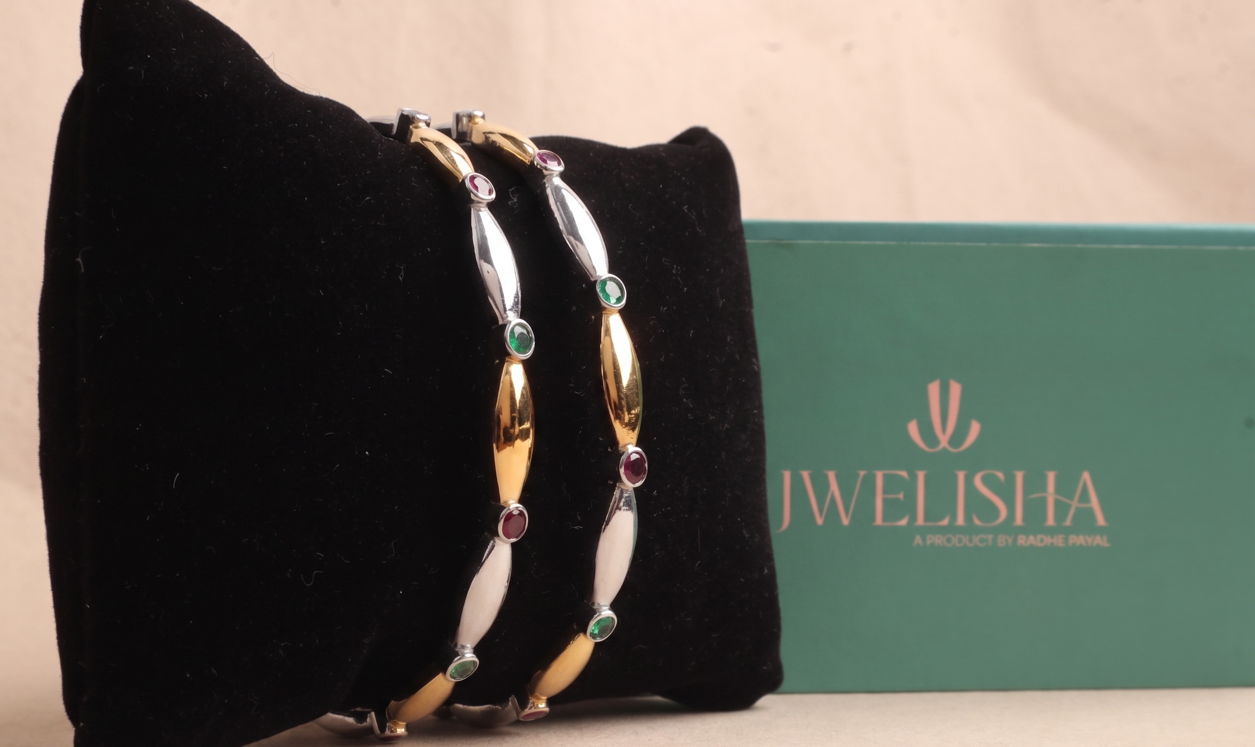 Luxury Silver-Plated German Silver Bangles | Jwelisha