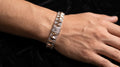 The Signature Two-Tone Link Bracelet — Handcrafted Men's Statement Piece