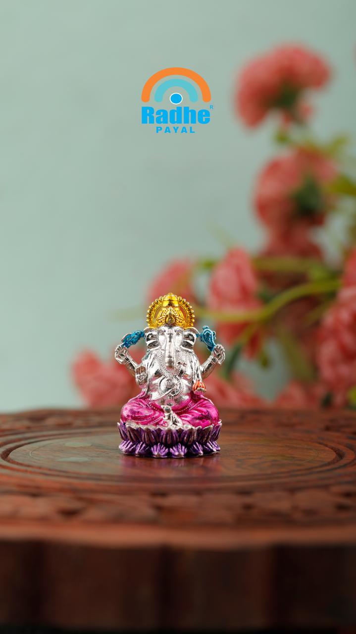 Lord Ganesha Idol (Meenakari Edition) by Radhe Payal