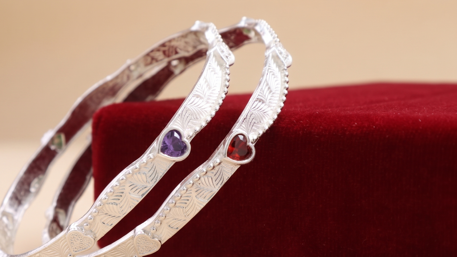 Designer German Silver Bangles for Women – Elegant Silver Plated Jewellery