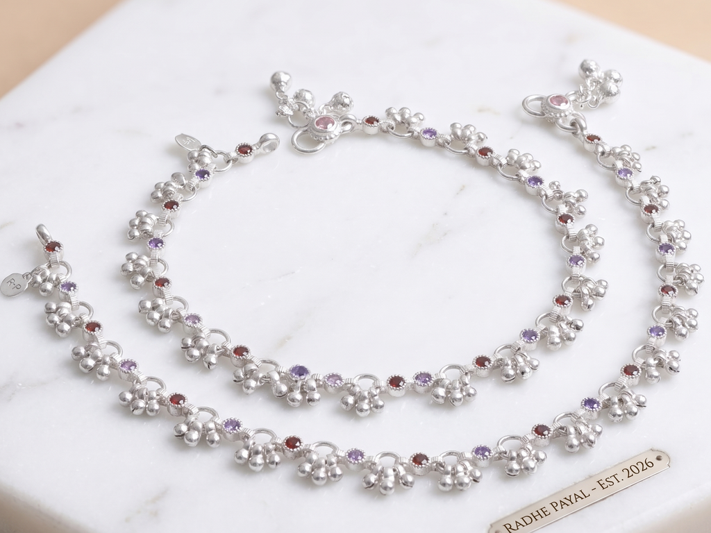 Royal Style German Silver Payal with Long Lasting Shine & Premium Craftsmanship