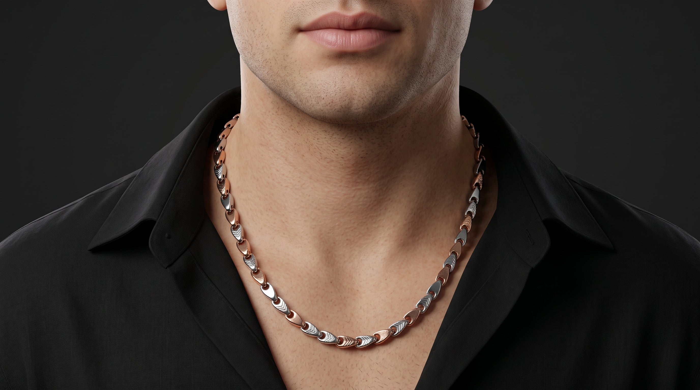 The Two-Tone Cuban Link Chain — Handcrafted Men's Statement
