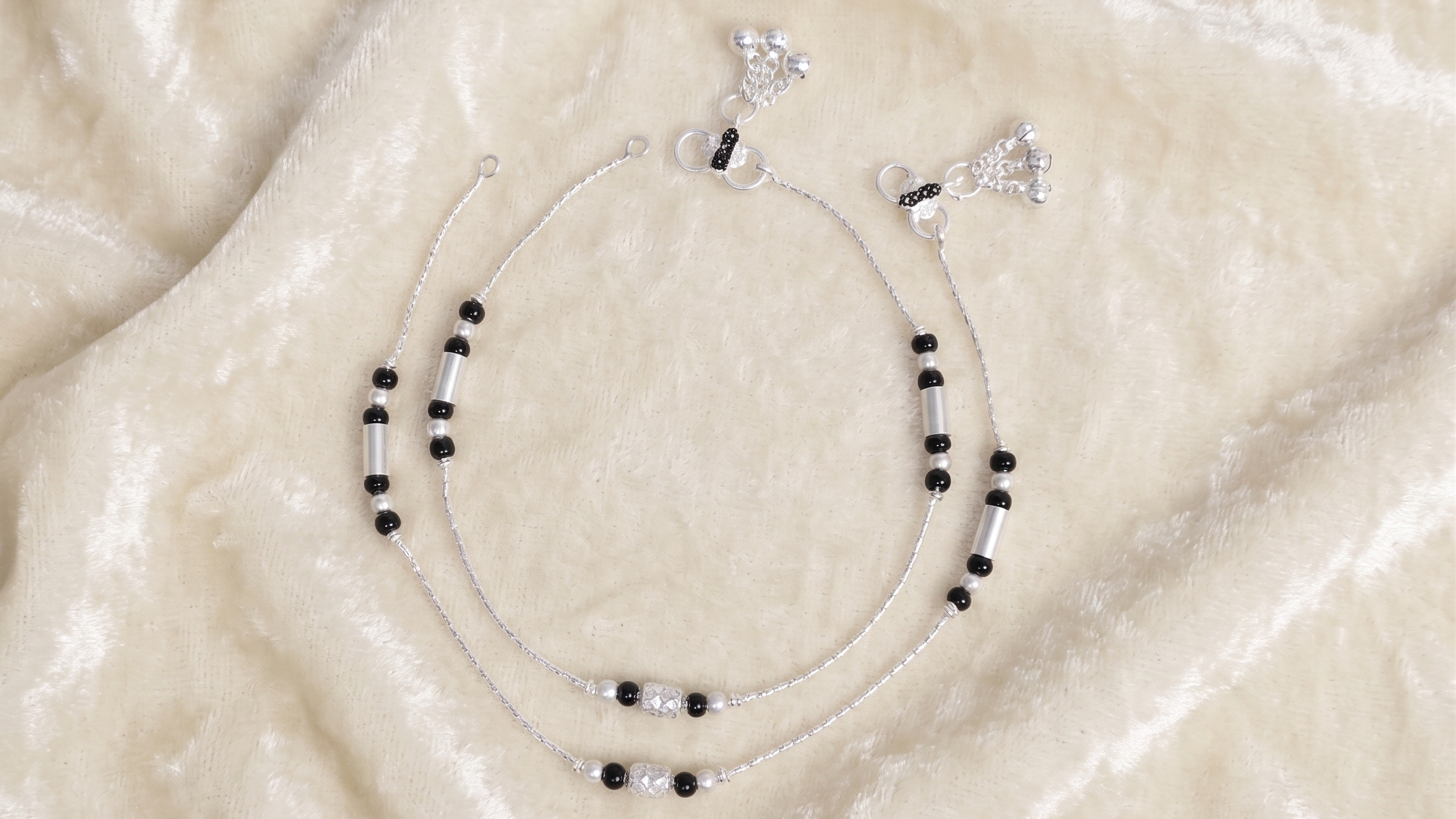 Premium German Silver Payal | 0 Touch Silver Plated Anklet for Women