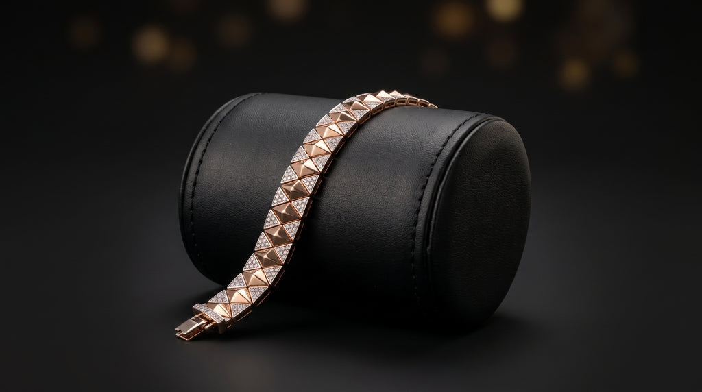 The Signature Two-Tone Link Bracelet — Handcrafted Men's Statement Piece