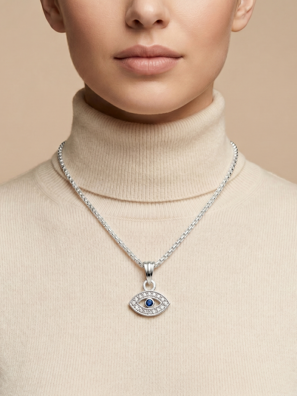 Premium German Silver Floral Pendant Necklace