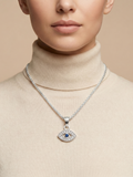 Premium German Silver Floral Pendant Necklace