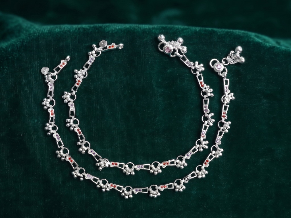 Royal Style German Silver Payal with Long Lasting Shine & Premium Craftsmanship