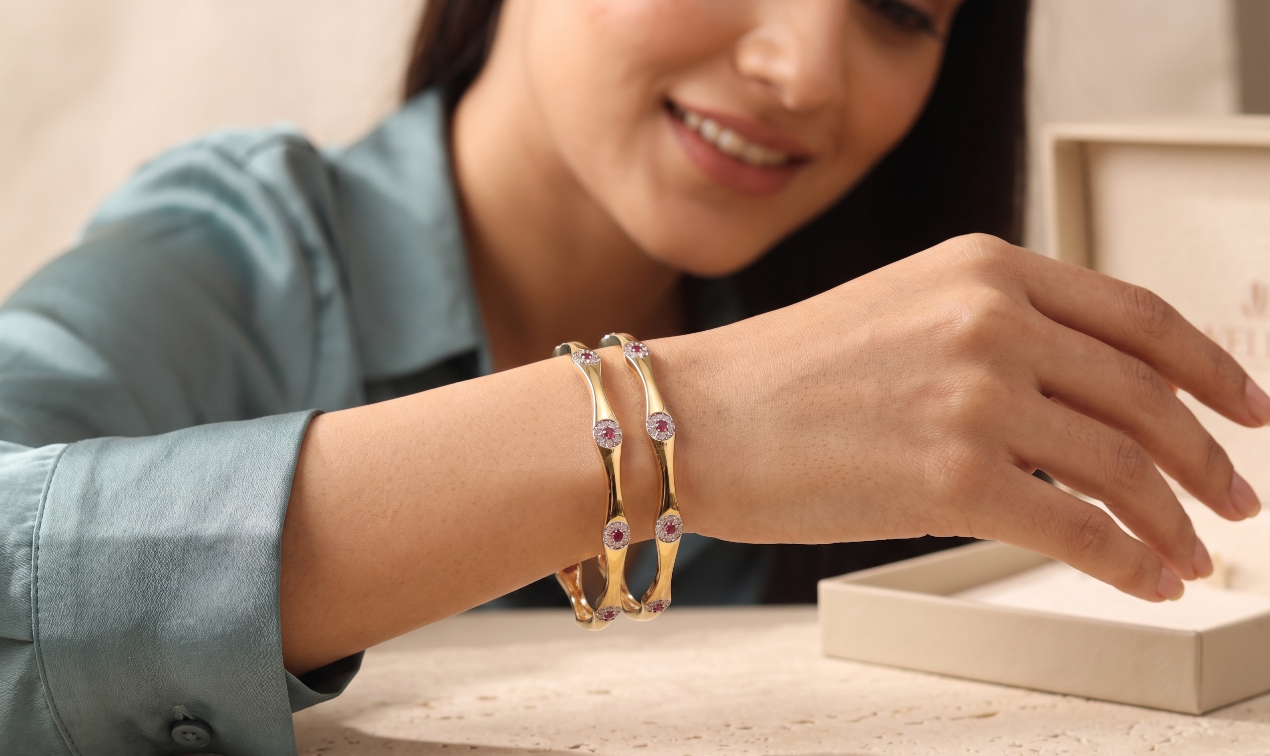 Luxury Silver-Plated German Silver Bangles | Jwelisha