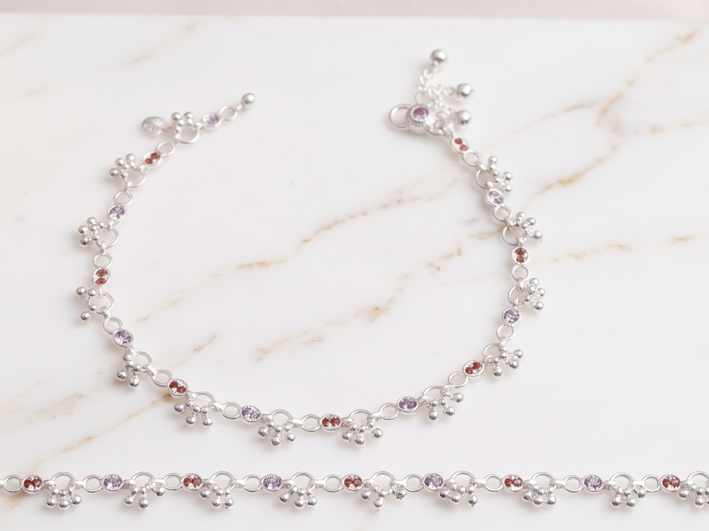 Royal Style German Silver Payal with Long Lasting Shine & Premium Craftsmanship