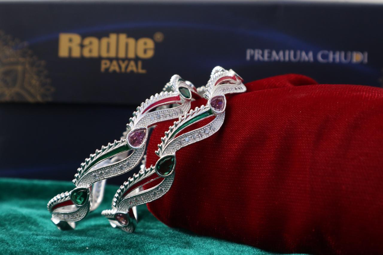Classic Premium CZ Stone Bangles | Jwelisha