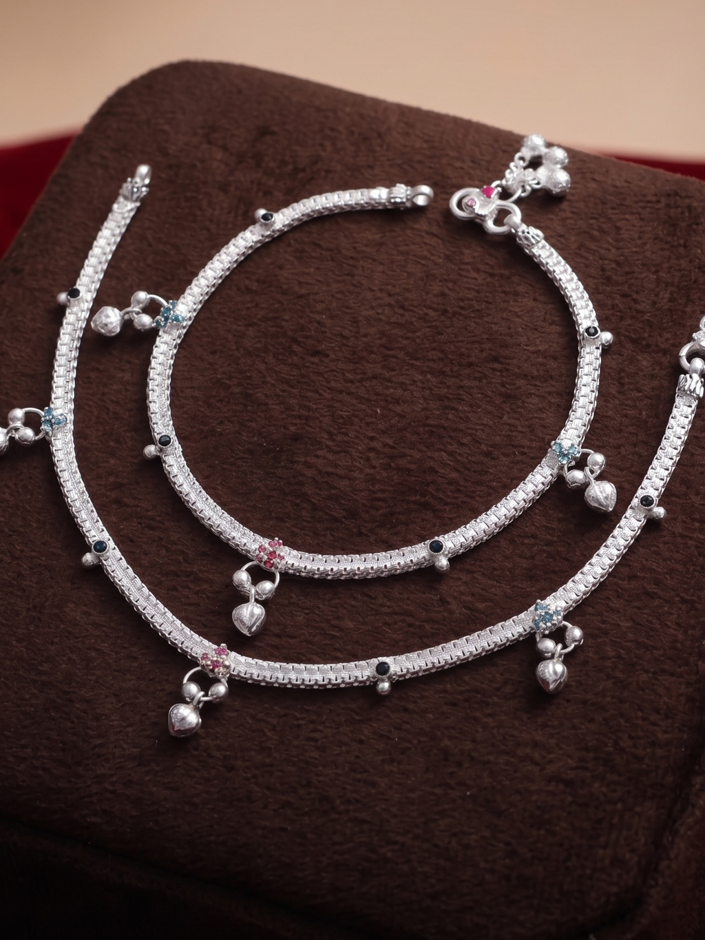Designer German Silver Payal | 0 Touch Silver Plated Anklet for Women | Traditional Wear Fancy Payal