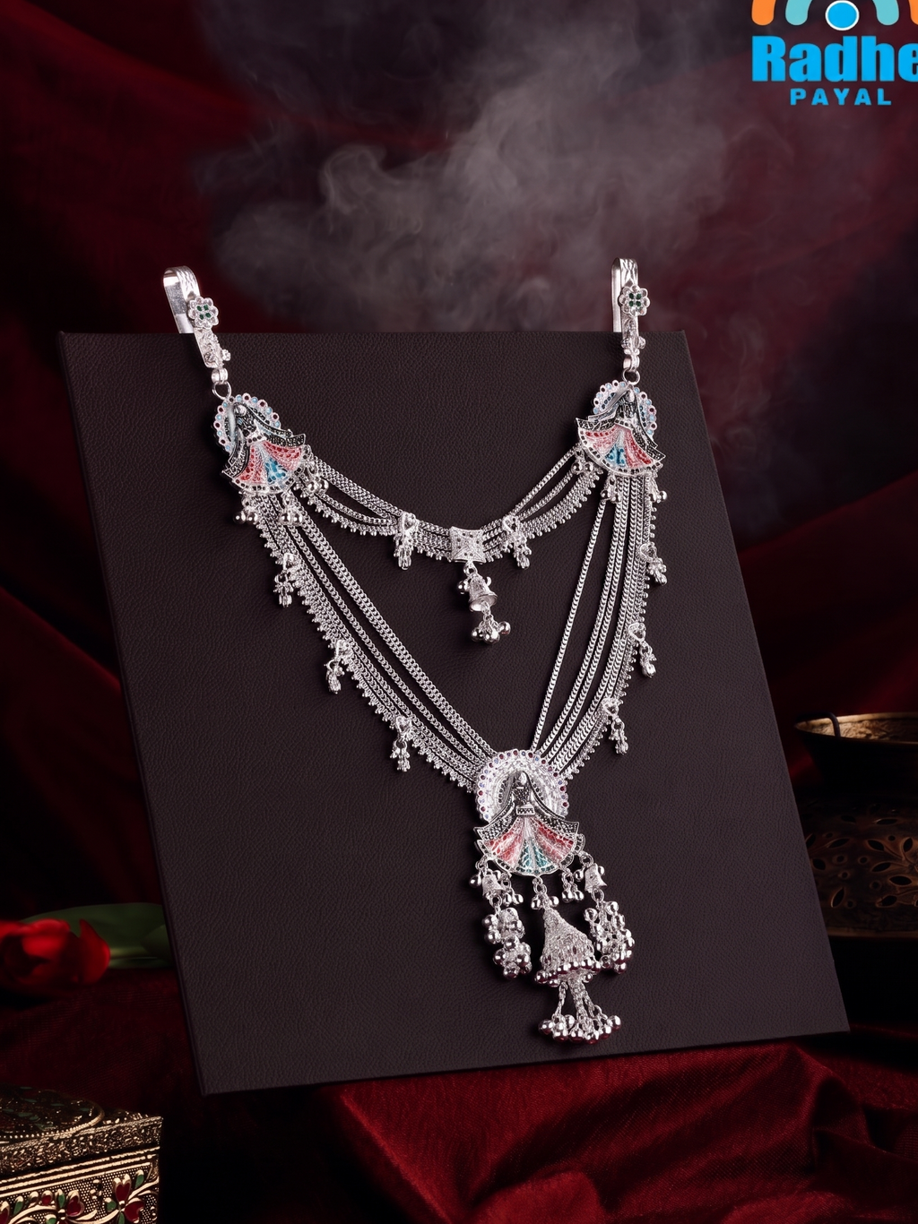 Royal Meenakari Bridal Kandora with Jhumka Tassels by Radhe Payal